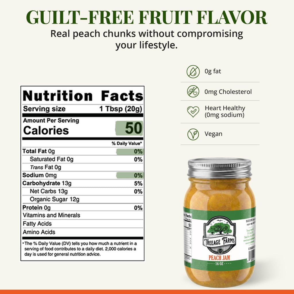 Treeage Farms Peach Jam Duo 16 oz (2-Pack)