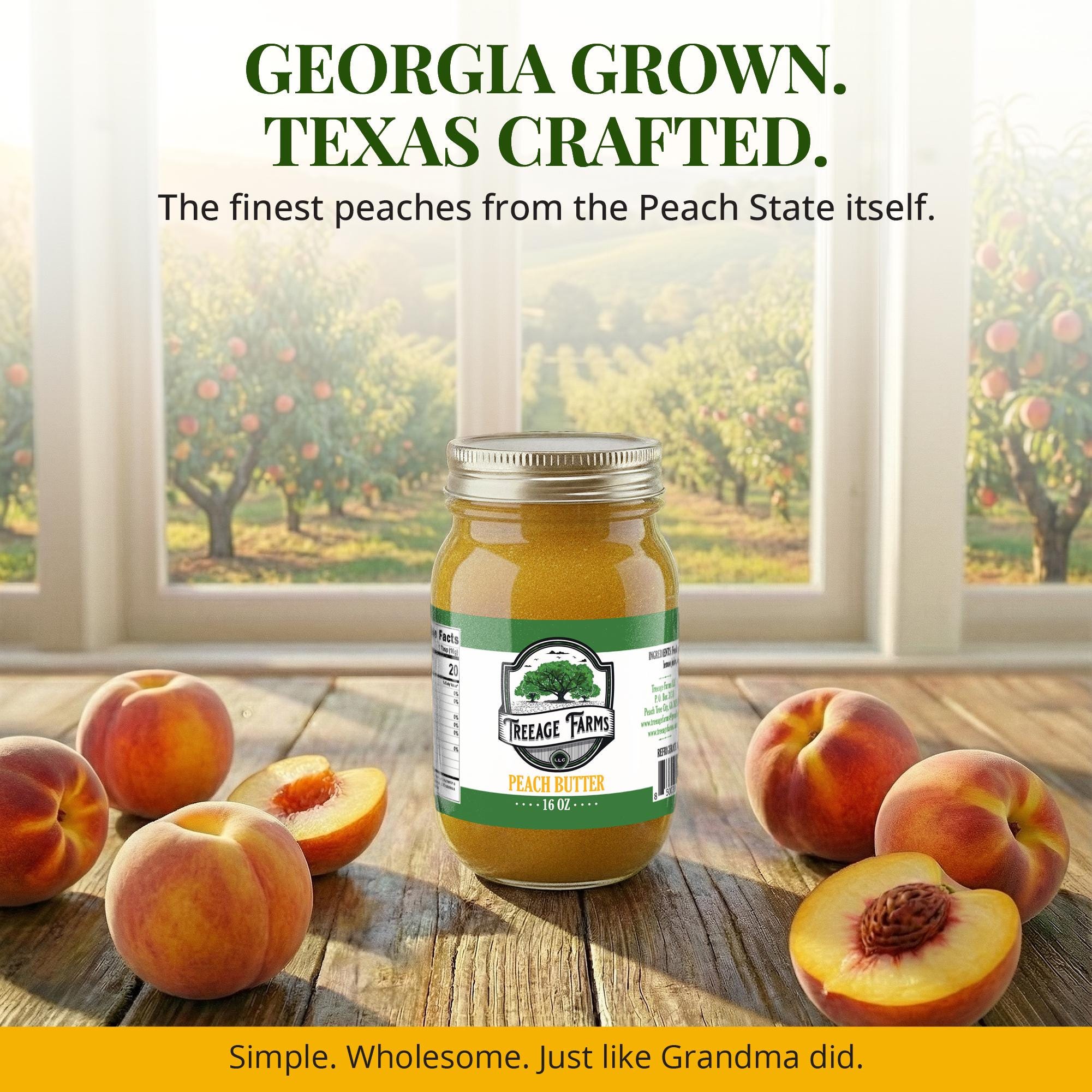 Treeage Farms Peach Butter Duo 16 oz (2-Pack)