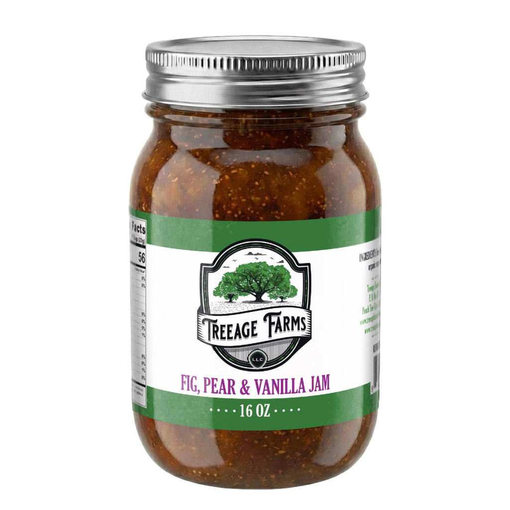Treeage Farms Fig, Pear & Vanilla Jam 16 oz – Small Batch Southern Preserves