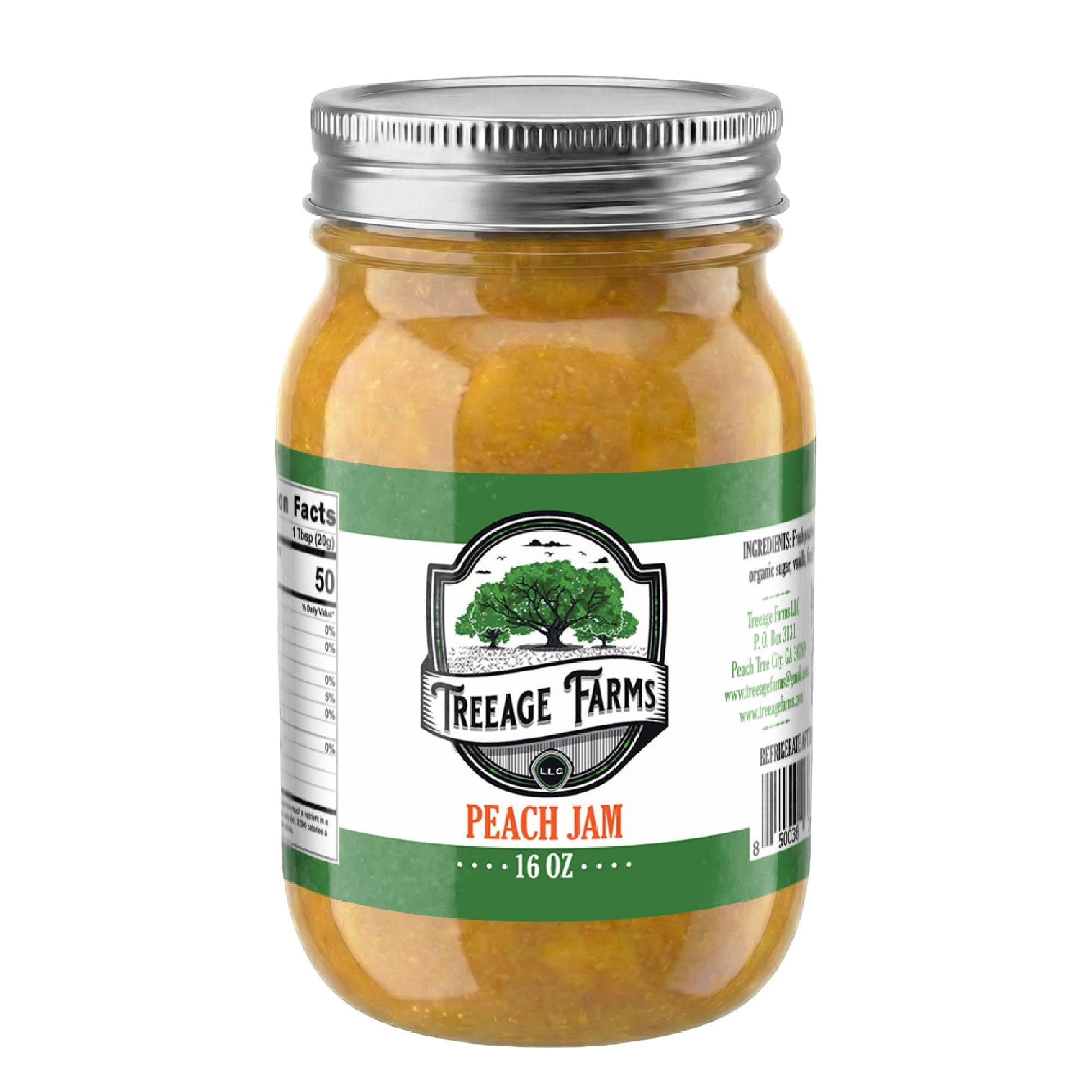 Treeage Farms Peach Jam Duo 16 oz (2-Pack)