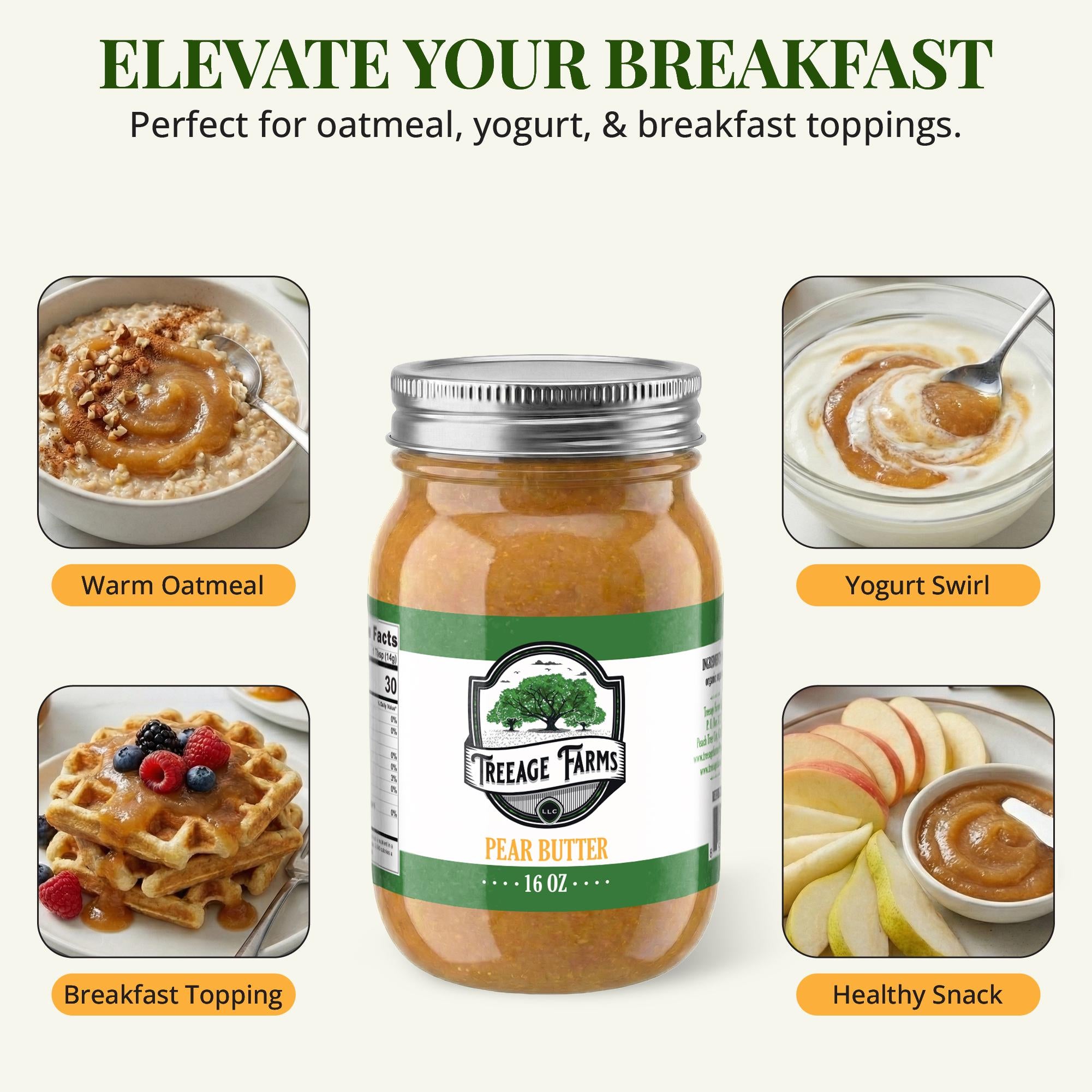 Treeage Farms Pear Butter Duo 16 oz (2-Pack)