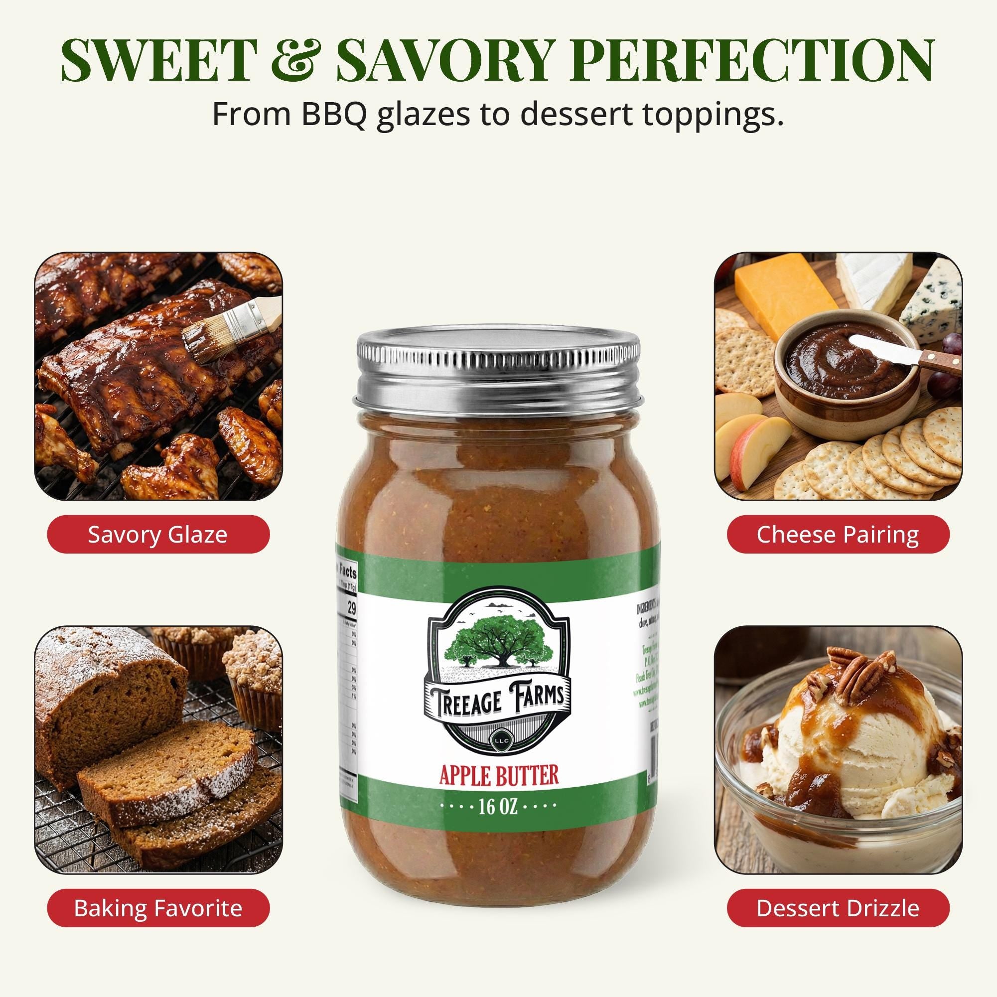 Treeage Farms Apple Butter Duo 16 oz – (2-Pack)